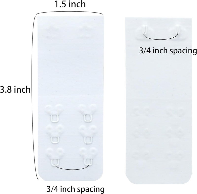 SAMGU Store Women's Soft Bra Extender 2 Hook / 3 Hooks / 4 Hooks Seamless Comfortable Bra Strap Extender Extension - Image 2